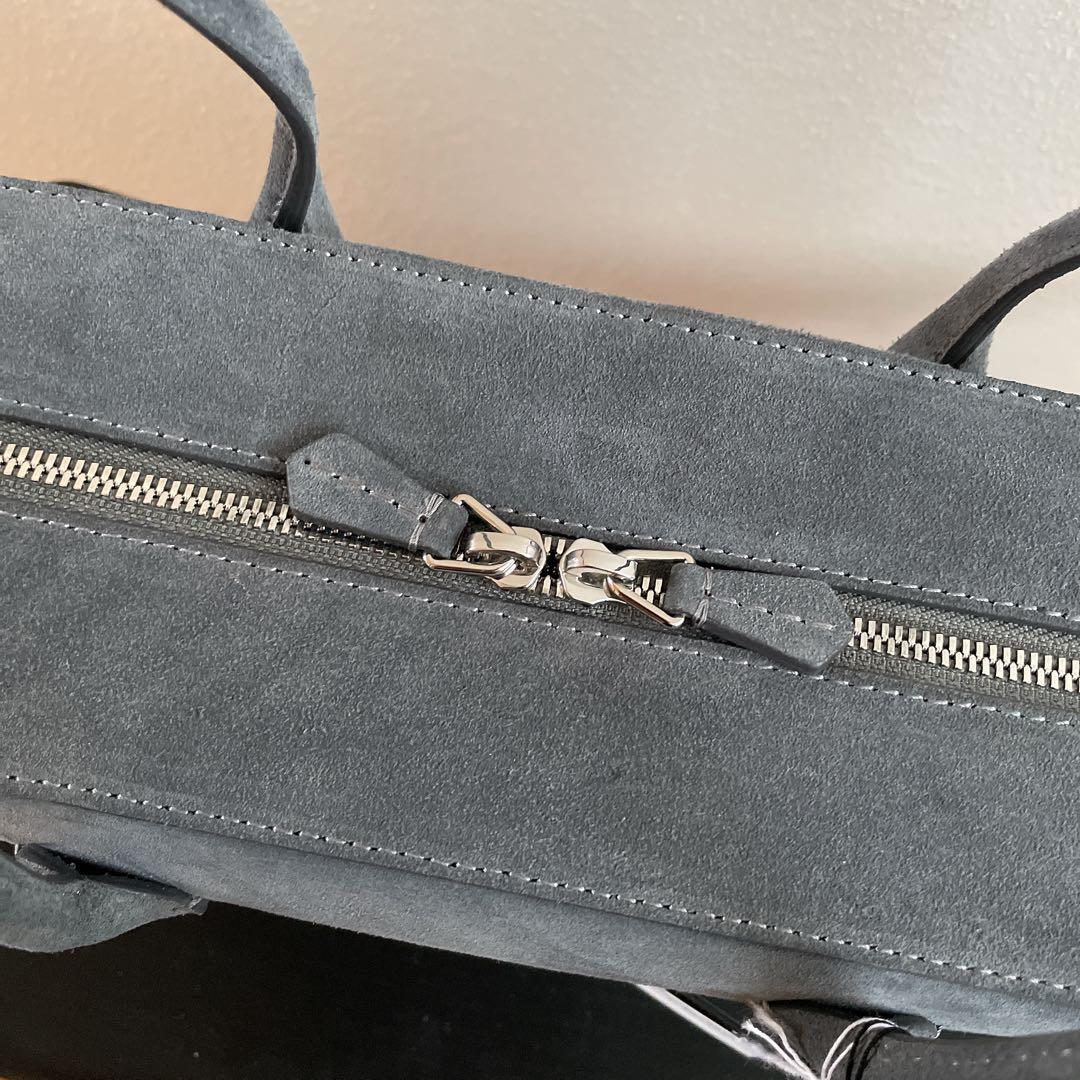 新品未使用 メゾンカナウ maison canau グレー スエード SMOKE - メルカリ