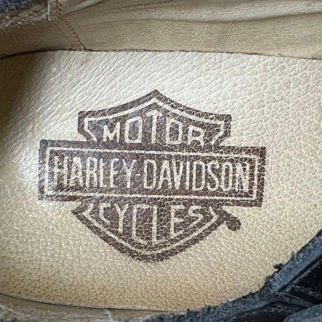 ハーレーダビッドソン リングブーツ ローファー メタルロゴ スペイン製