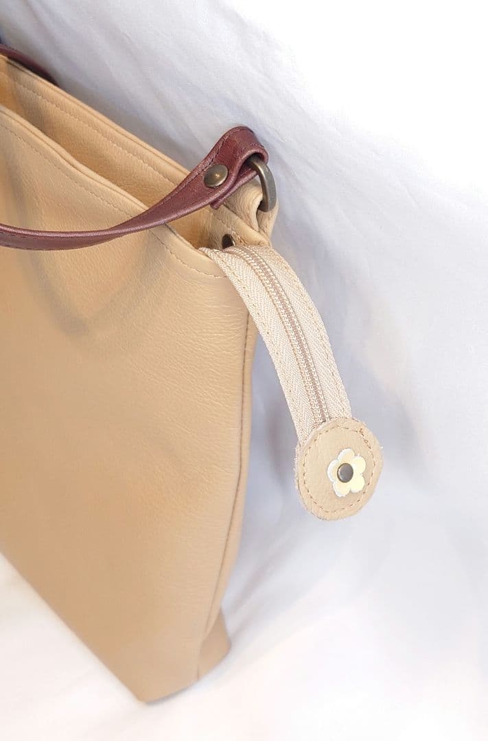 ミナペルホネン✳︎ハンドメイド✳︎ミディアムパン本革ショルダー