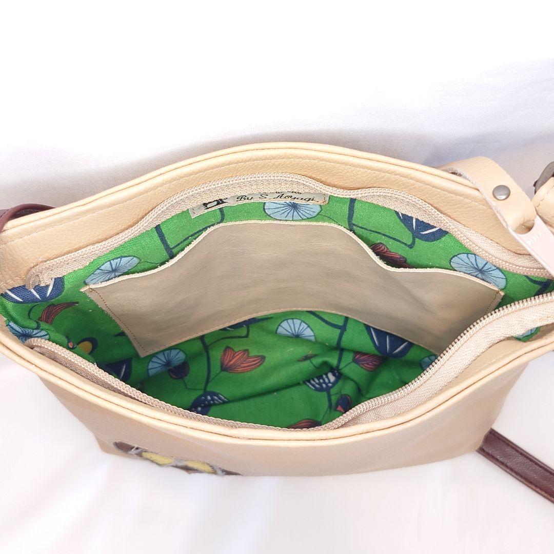 ミナペルホネン✳︎ハンドメイド✳︎ミディアムパン本革ショルダー