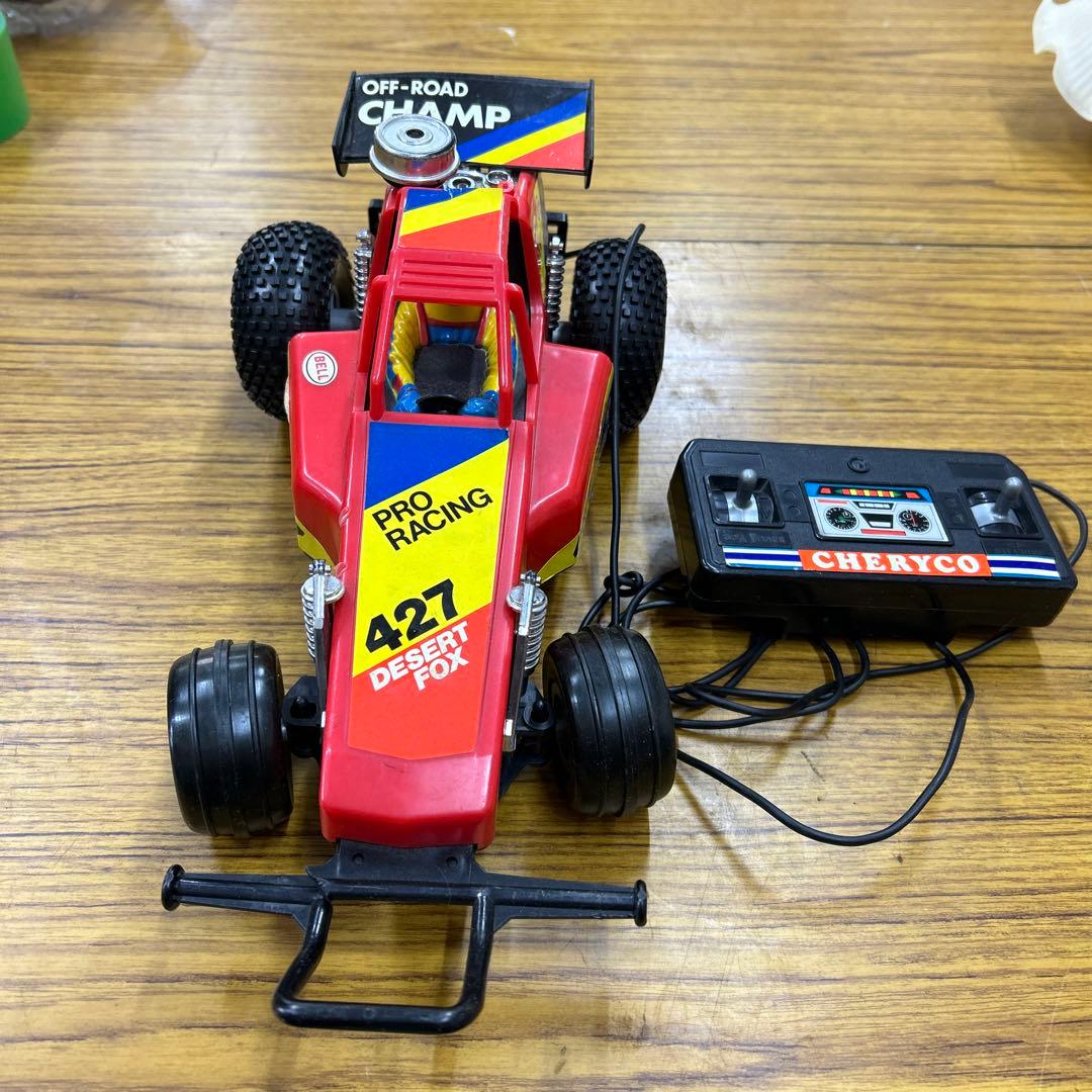 昭和レトロ有線ラジコン オフロードチャンプ プロレーシング427 - メルカリ