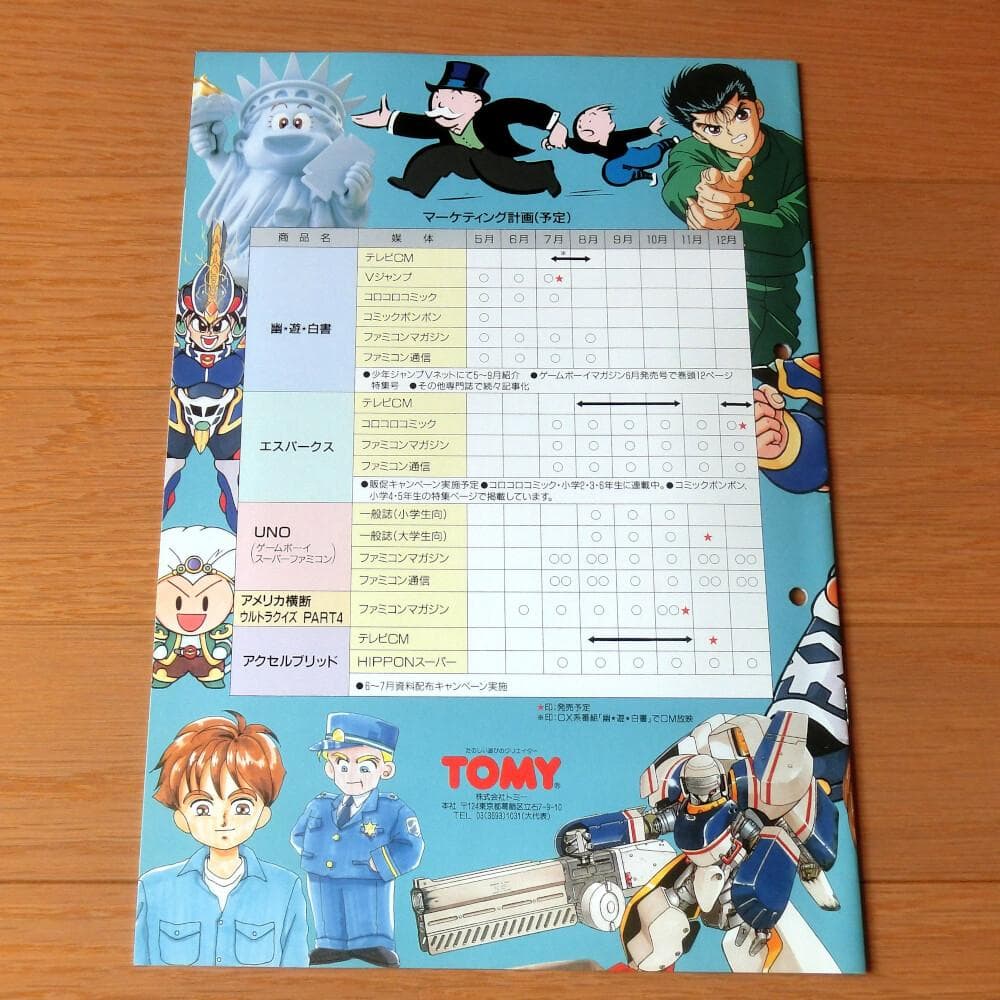 レア】『トミー TVゲームソフトカタログ '93』（ゲームチラシ） - メルカリ