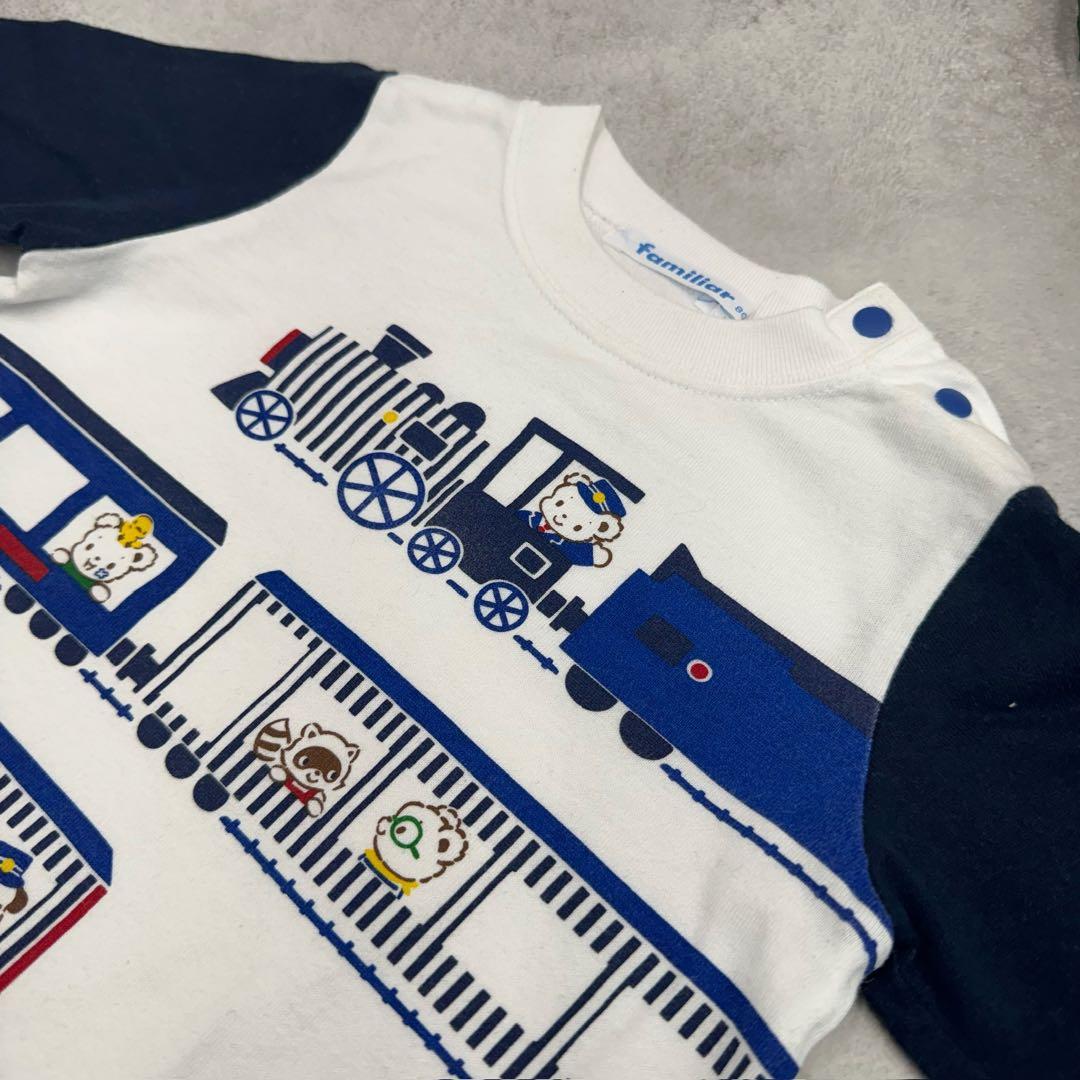 familiarファミリア 長袖カットソー 電車 80cm - メルカリ