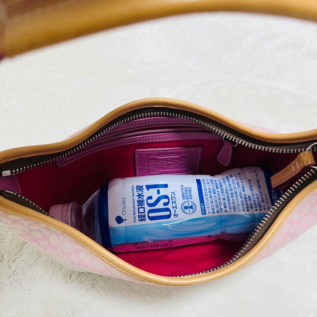 美品✨COACHコーチ アクセサリーポーチ 6351 シグネチャー 希少カラー