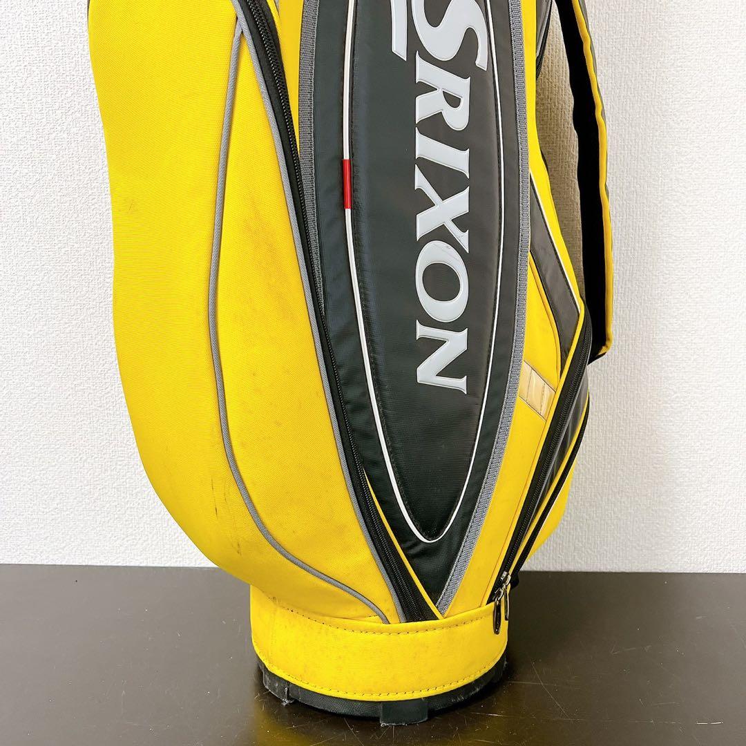 SRIXON スリクソン キャディバッグ 9型 5分割 黄色ゴルフバッグフード