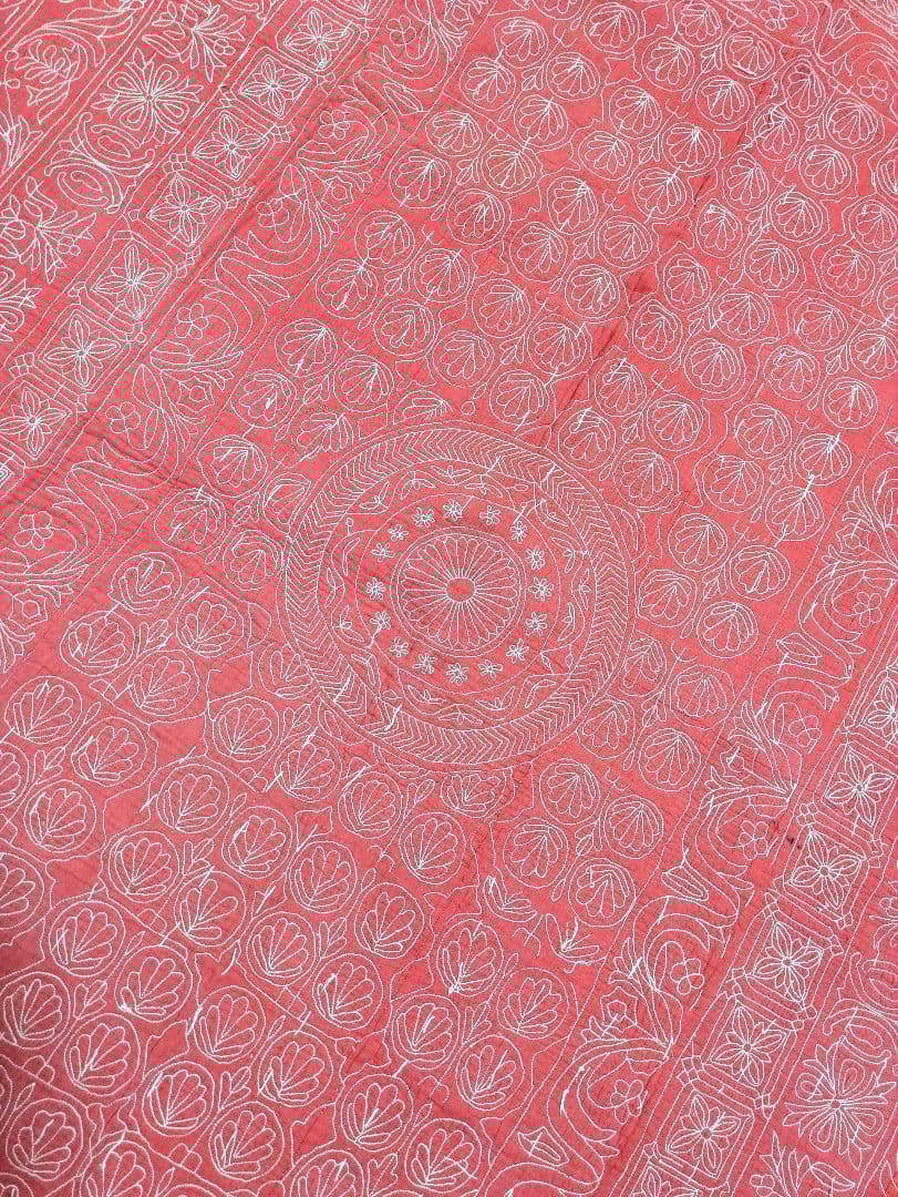 167 ヴィンテージ ラリーキルト / カンタキルト ソファカバー /ラグ 赤