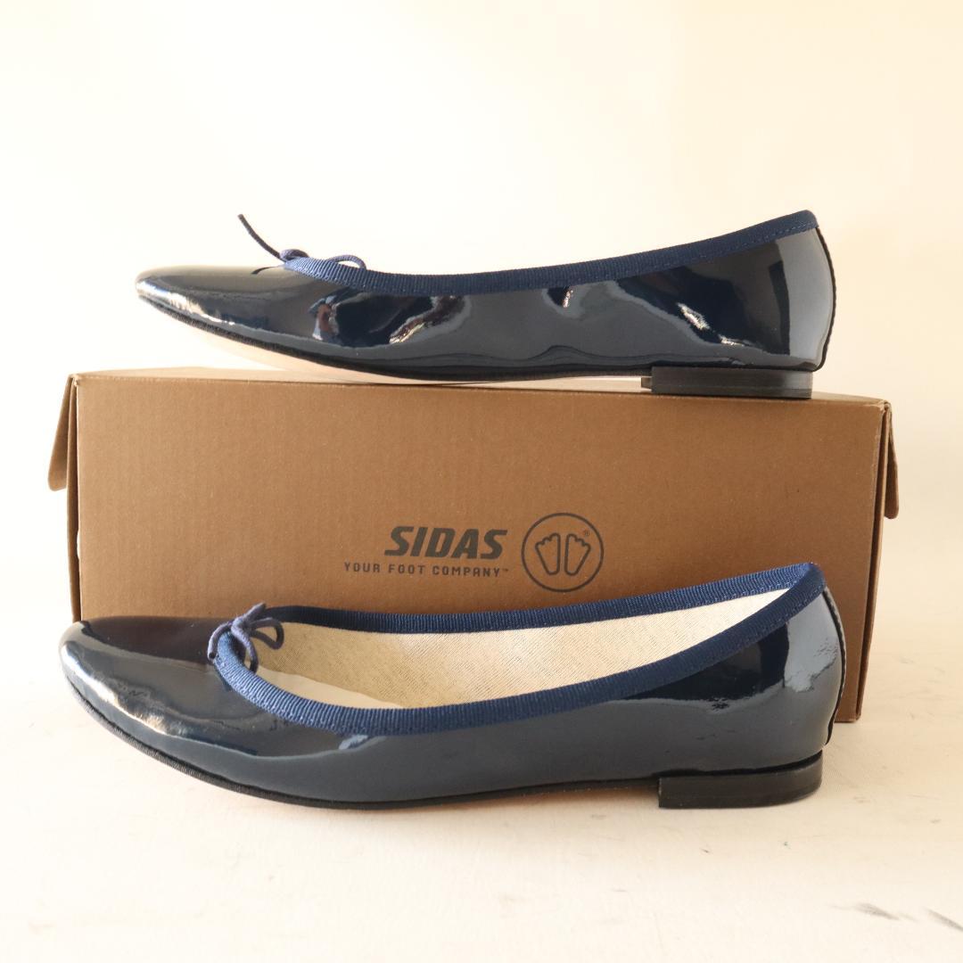 未使用】レペット サンドリオン エナメルバレエシューズ ネイビー39