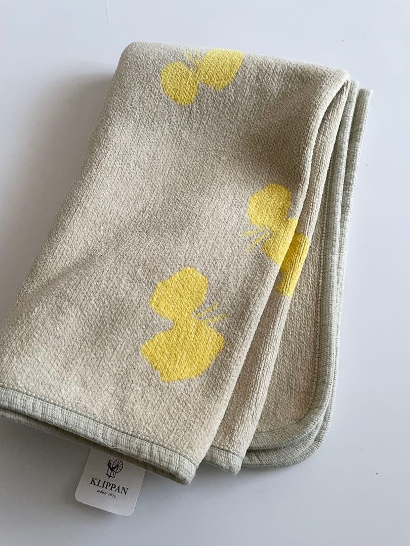 KLIPPAN×mina perhonen コットンミニブランケット 正規取扱店】KLIPPAN×minaperhonen ミナペルホネン クリッパン
