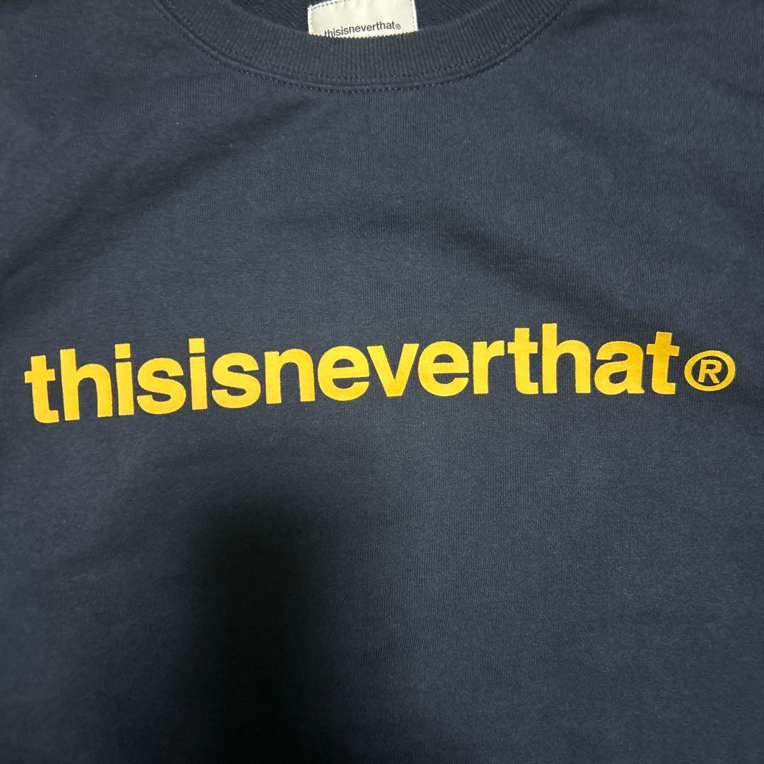 thisisneverthat® ネイビー スウェット XL - メルカリ