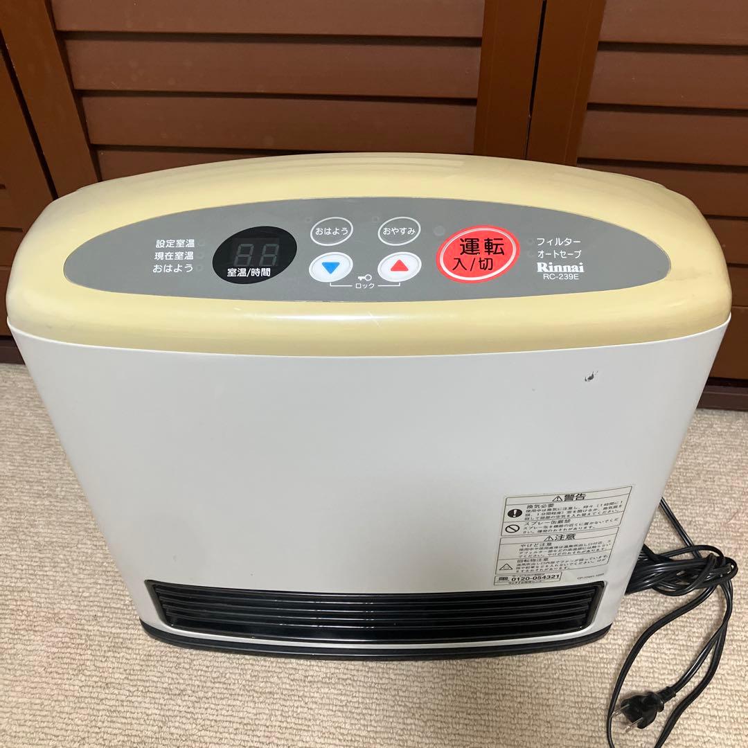 ①リンナイ ガスファンヒーター 都市ガス用 RC-239-1 - メルカリ