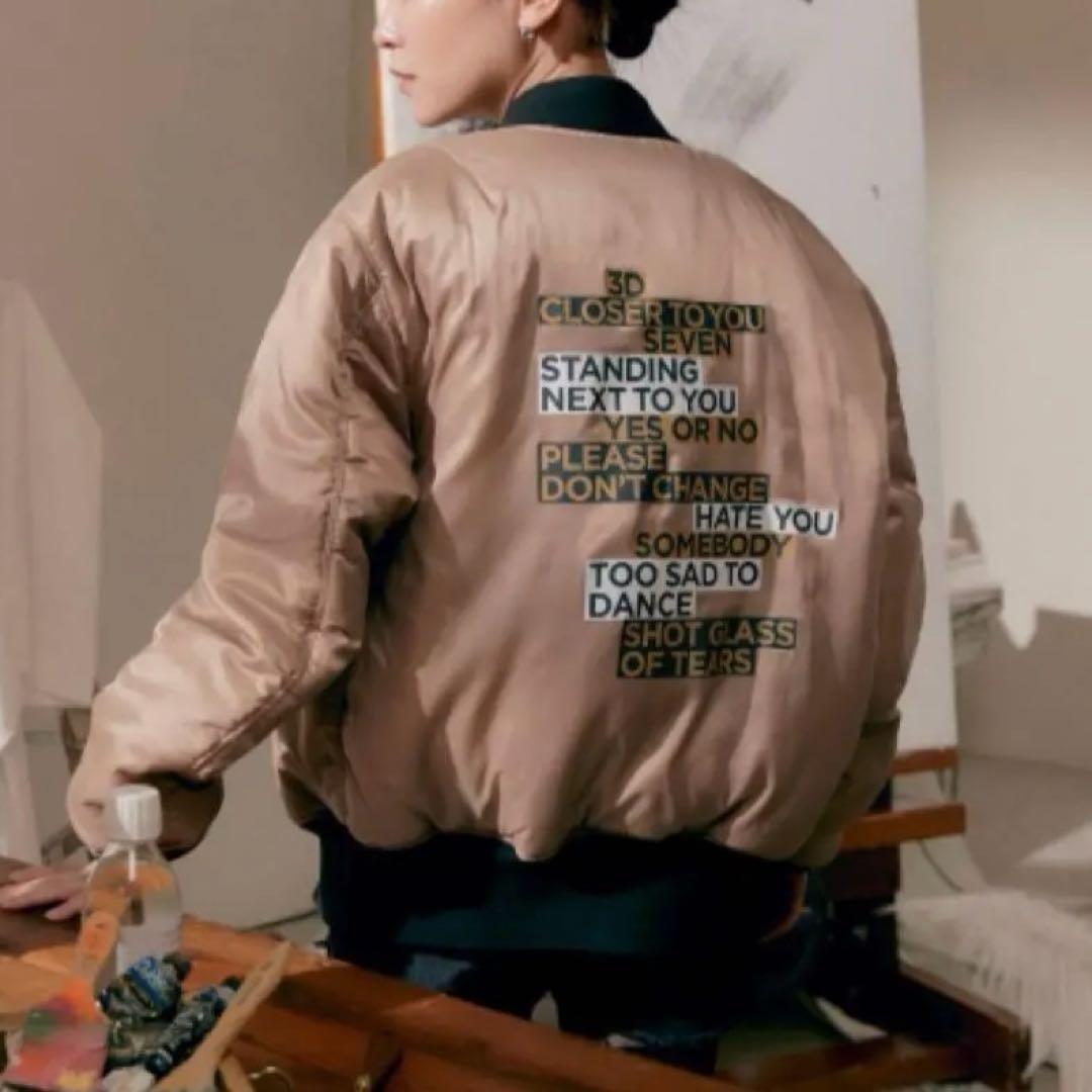 BTS ジョングク GOLDEN OVERSIZED BOMBER JACKET BTS JUNGKOOK Golden Oversized Bomber Jacket - A-KPOP