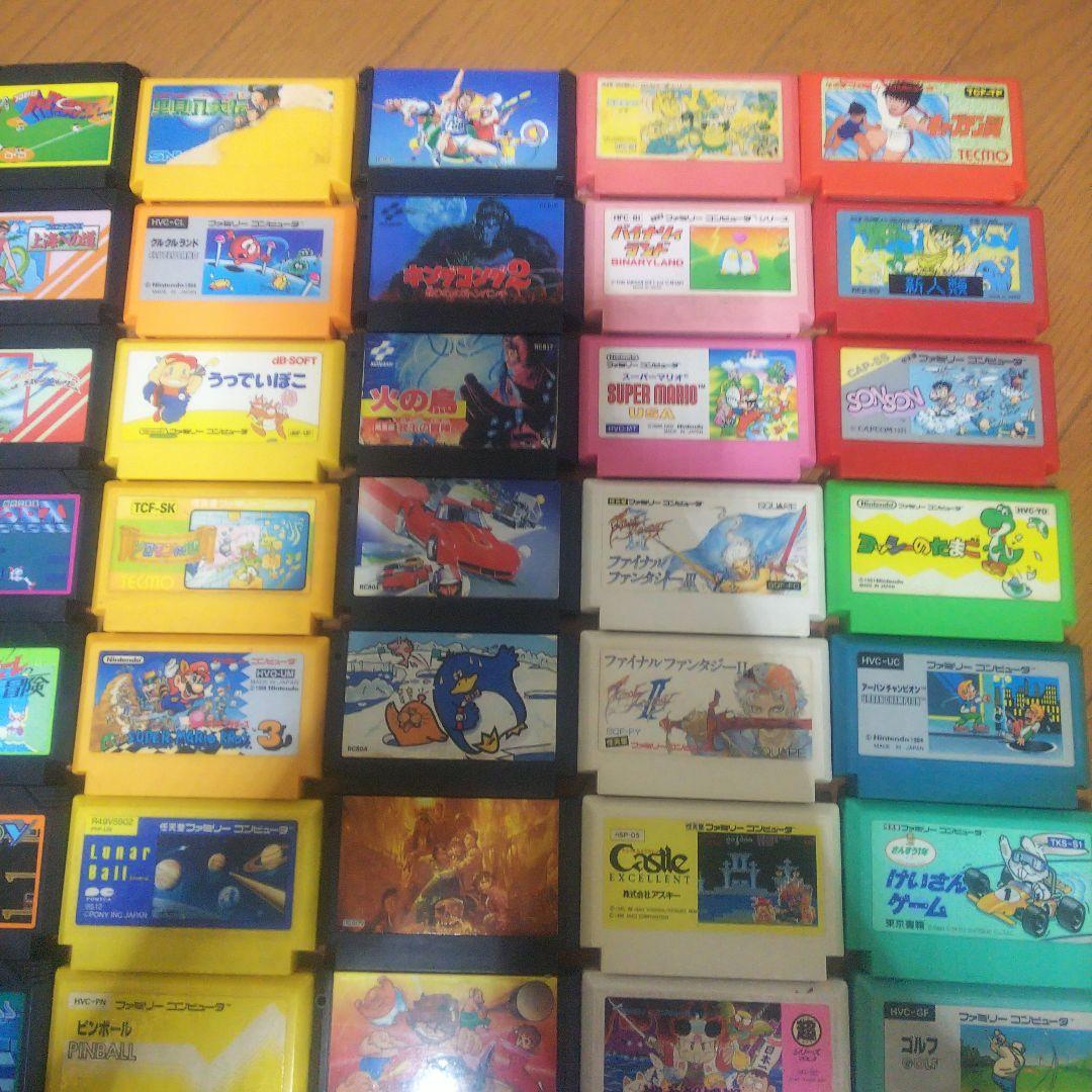 FC ファミコン ソフト カセット 多数 100本 まとめ売り ダブり無し