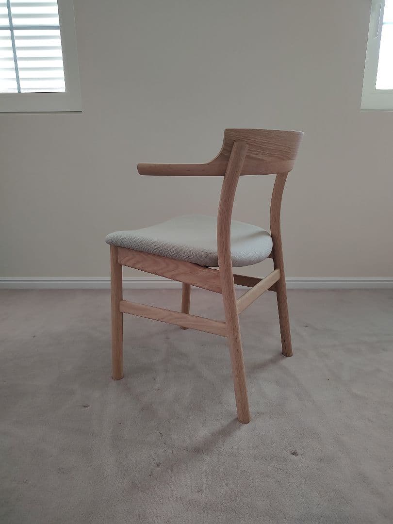 アクタス SOUP スープ ハーフアームチェアC オーク ミルク