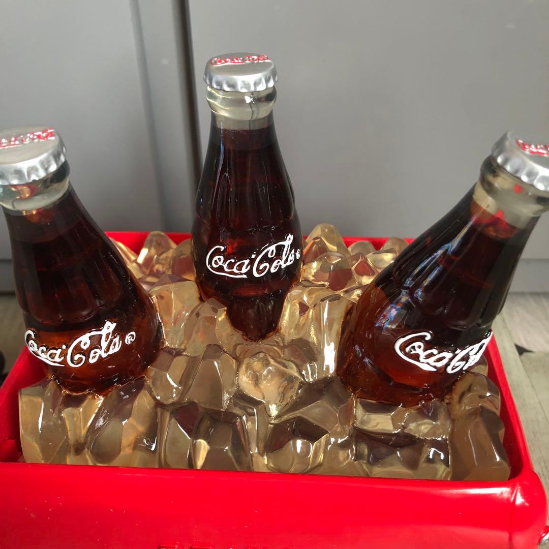希少アメリカビンテージコカコーラボトル水が流れて光るクーラー