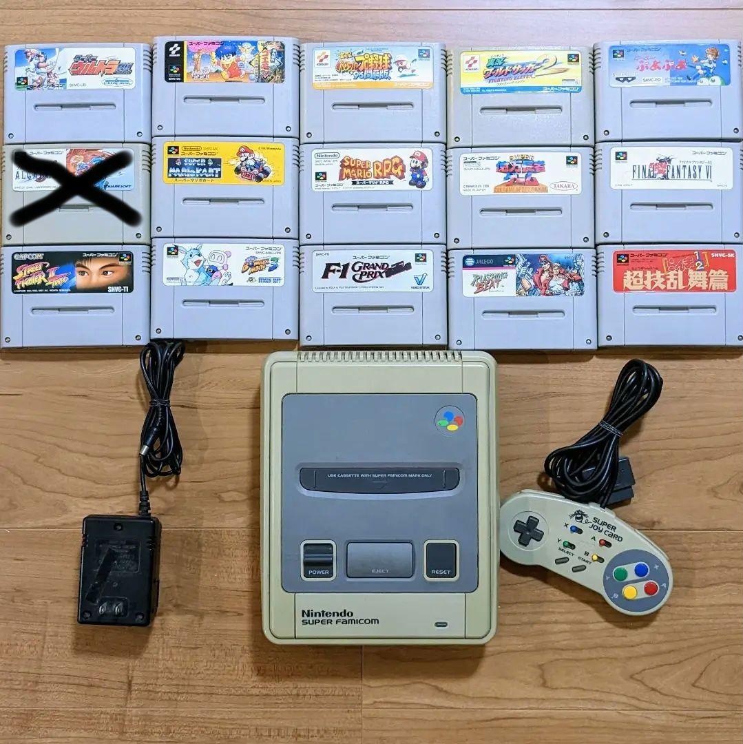 スーパーファミコン本体＋ソフト14本 - メルカリ