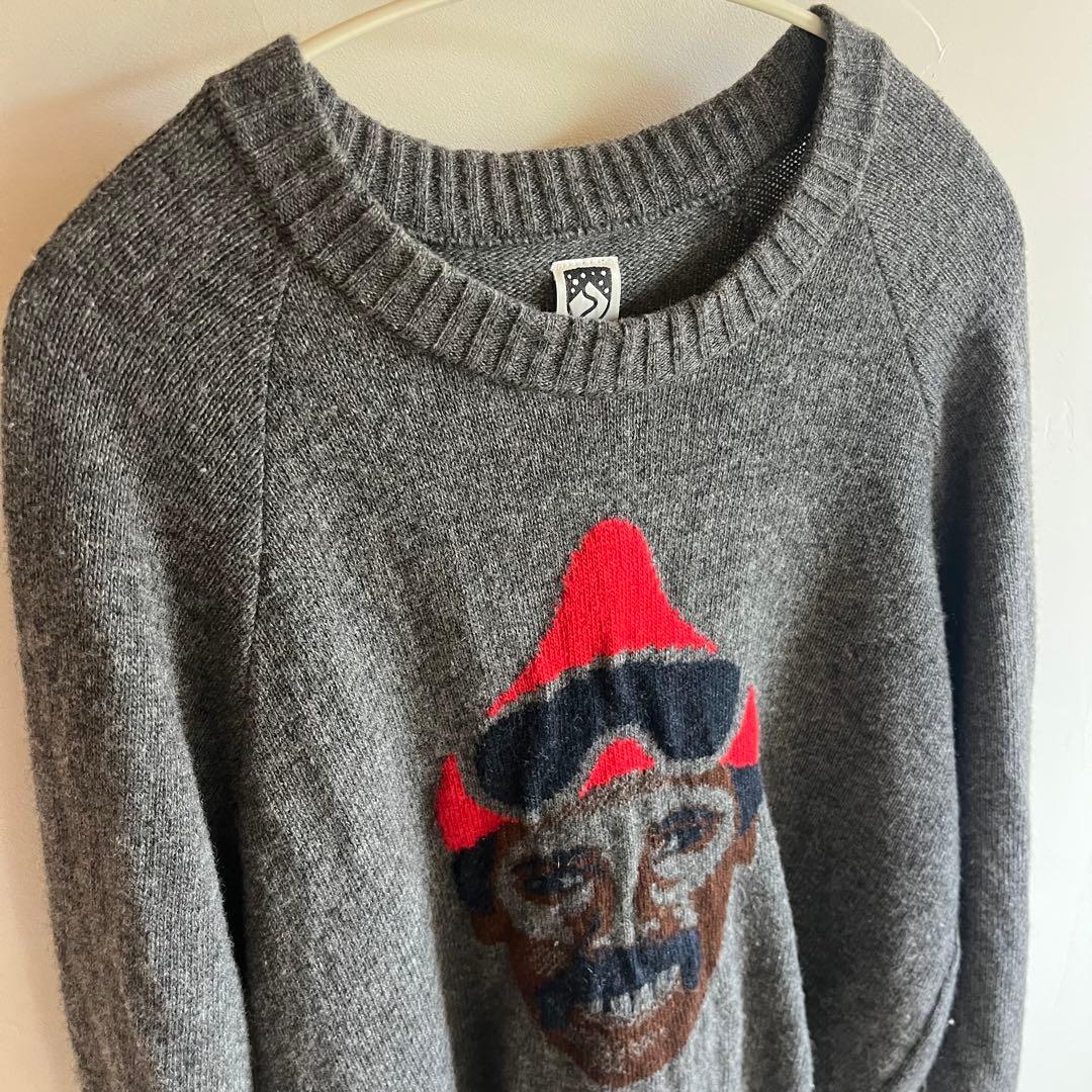 Bogen ボーゲン グレー セーター オジサン顔 - メルカリ