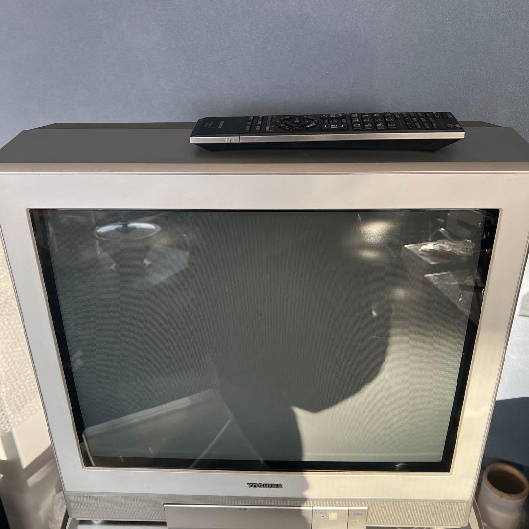 動作品】 東芝 ブラウン管テレビ 21インチ 21FFG03リモコン付き - メルカリ