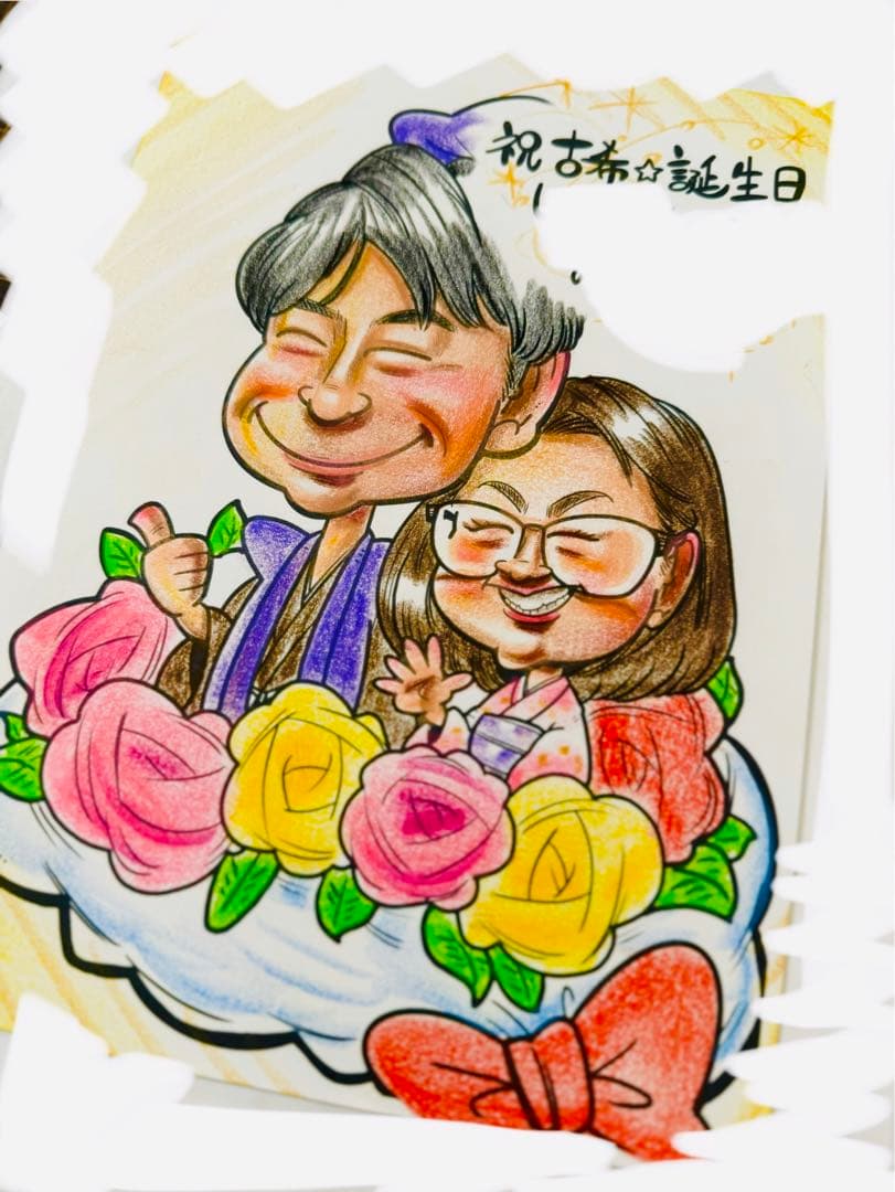 世界で1枚のオーダーメイド似顔絵★ハイクオリティver★プレゼント オーダーメイド似顔絵 | kottimint