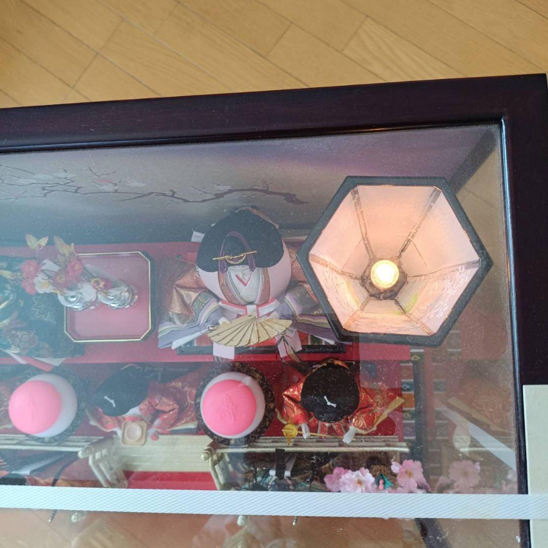 東*父様 値下げしました！】雛人形セット ガラスケース付き - メルカリ