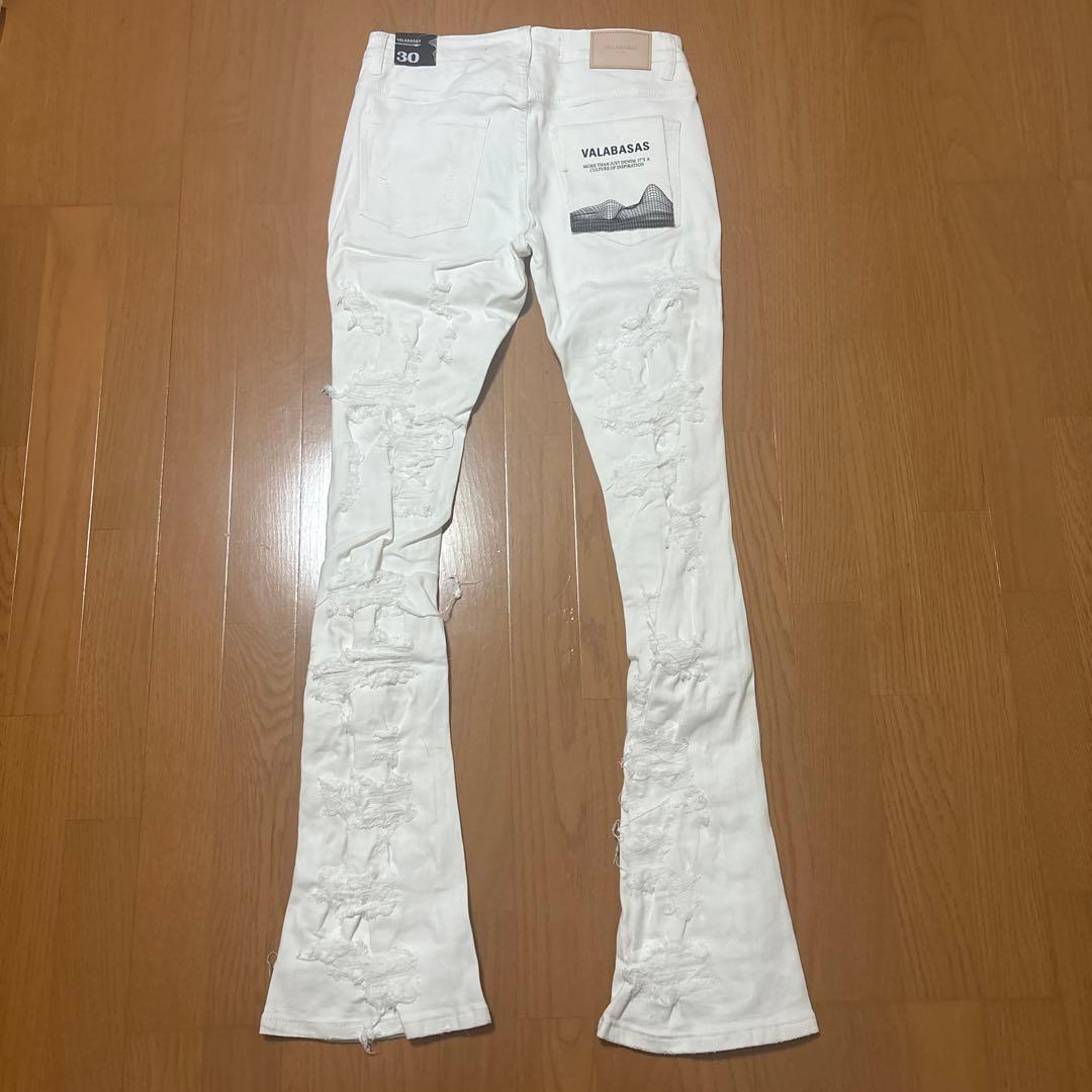 新品未使用】VALABASAS フレアデニム 30 バラバサス ホワイト - メルカリ