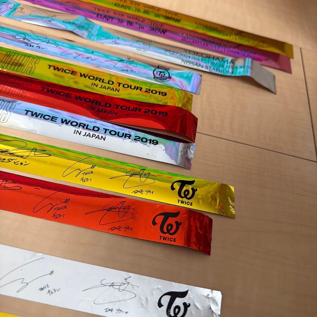 TWICE 過去ライブ 銀テープ 銀テ まとめ売り ラブリー 銀テ 全てつき