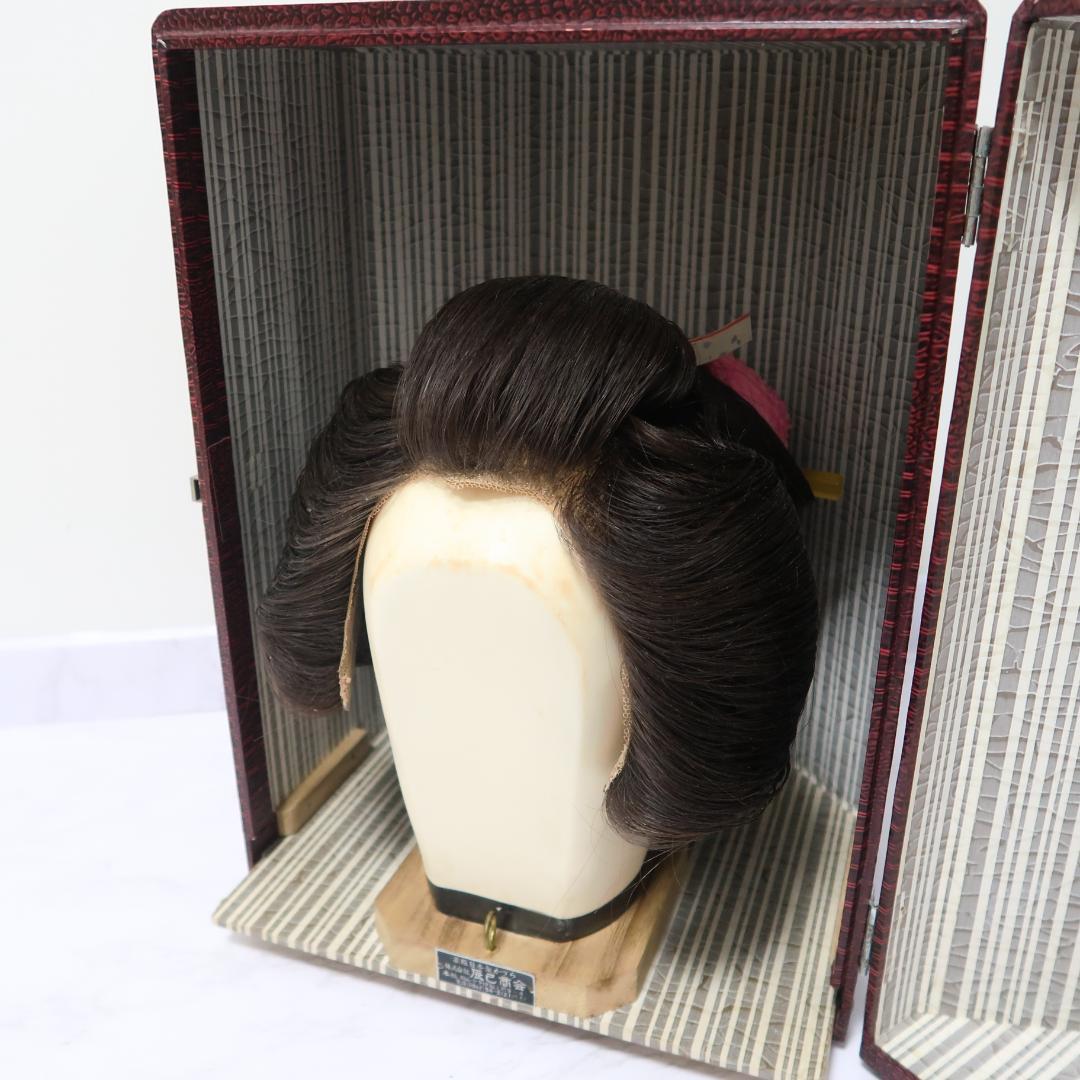 辰巳商会　高級 日本髪 かづら　かつら コスプレ　ケース付 ７号 52〜58cm Yahoo!オークション - 日本髪 かつら カツラ 高級人毛 髪飾り ケース付