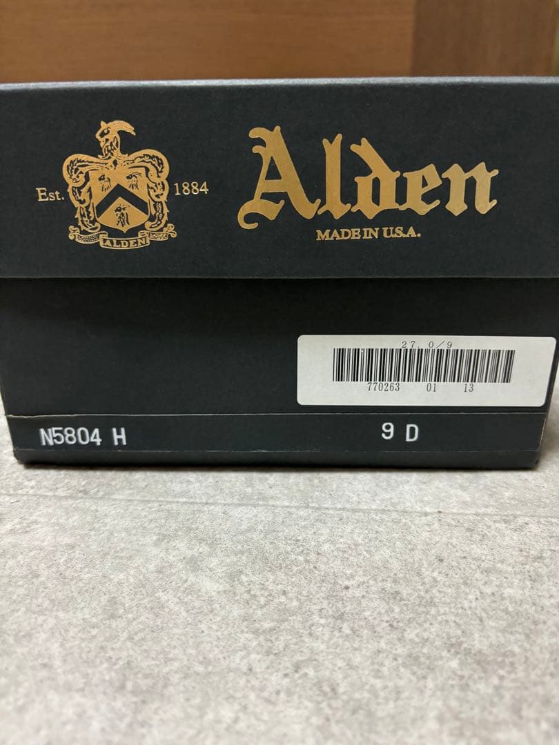 新品】Alden N5804H 9D ネイビー スエード モディファイドラスト