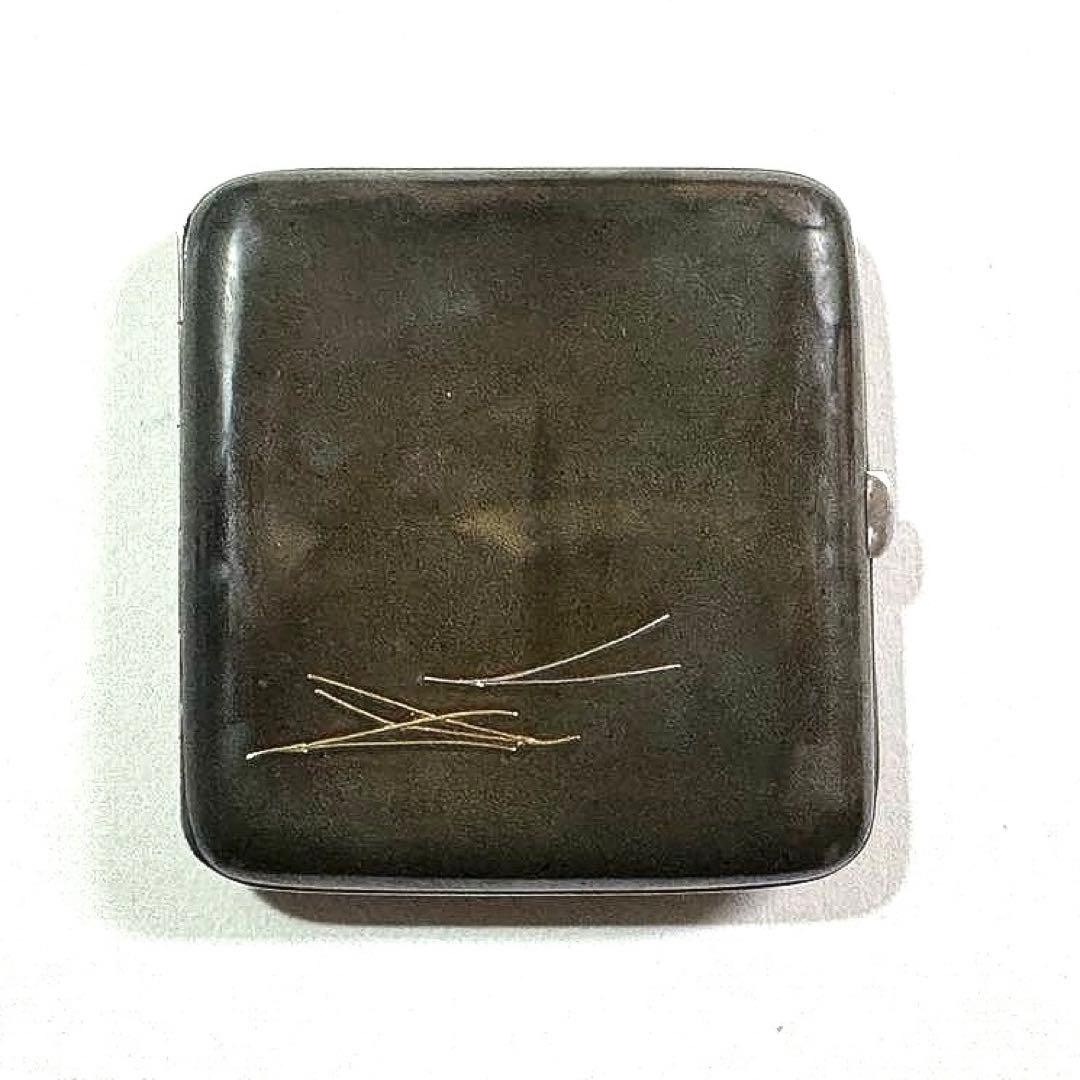 四分一、純金、松葉造嵌シガレットケース - メルカリ