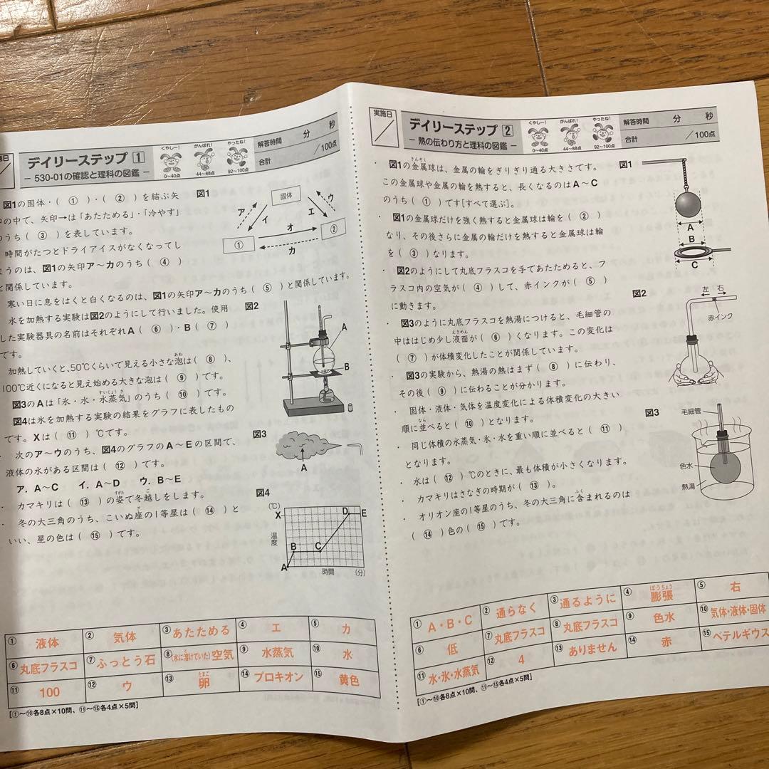 完全】SAPIX5年 理科テキスト1年分：ポイントチェック・デイリー
