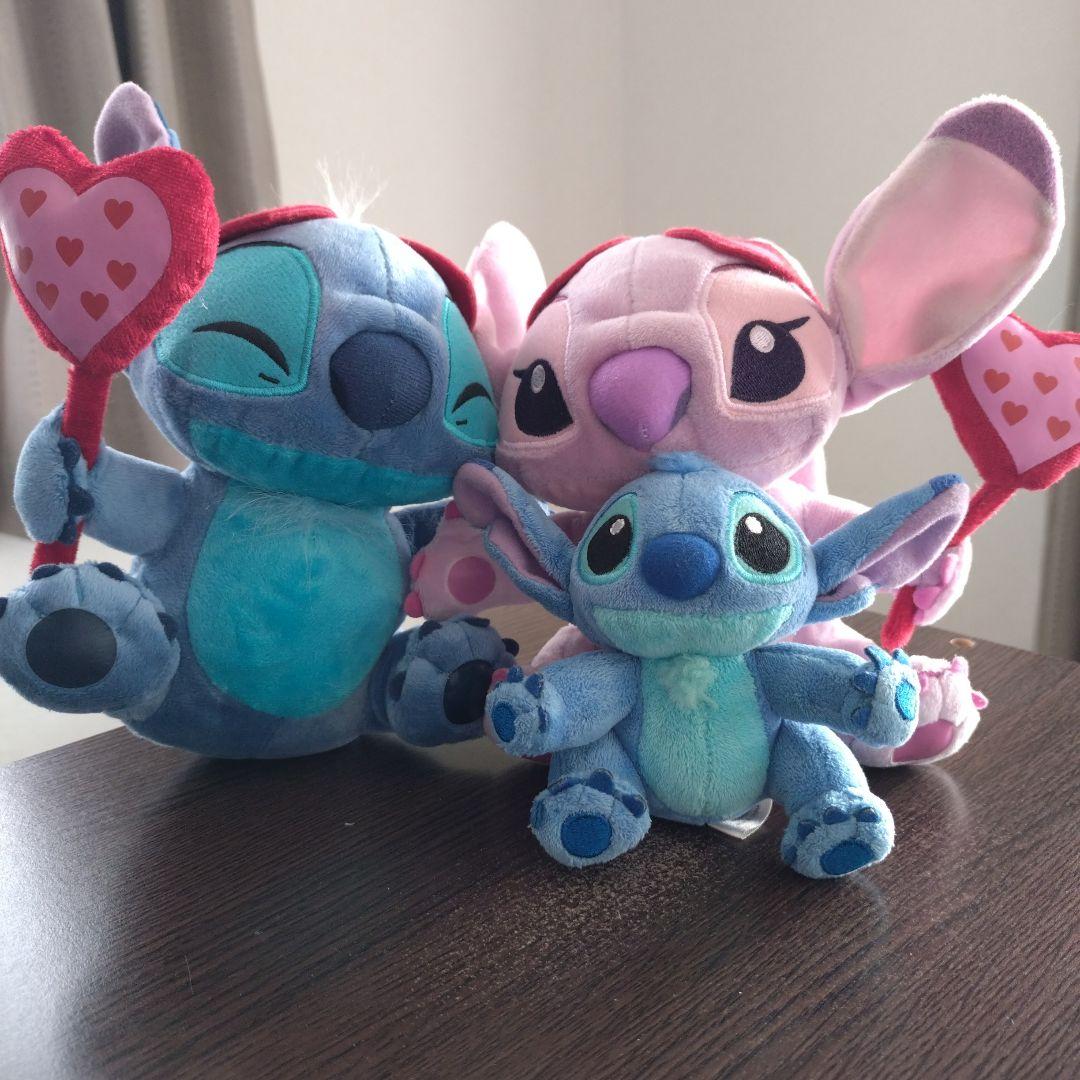 ディズニー スティッチ エンジェル ペア ぬいぐるみ - メルカリ