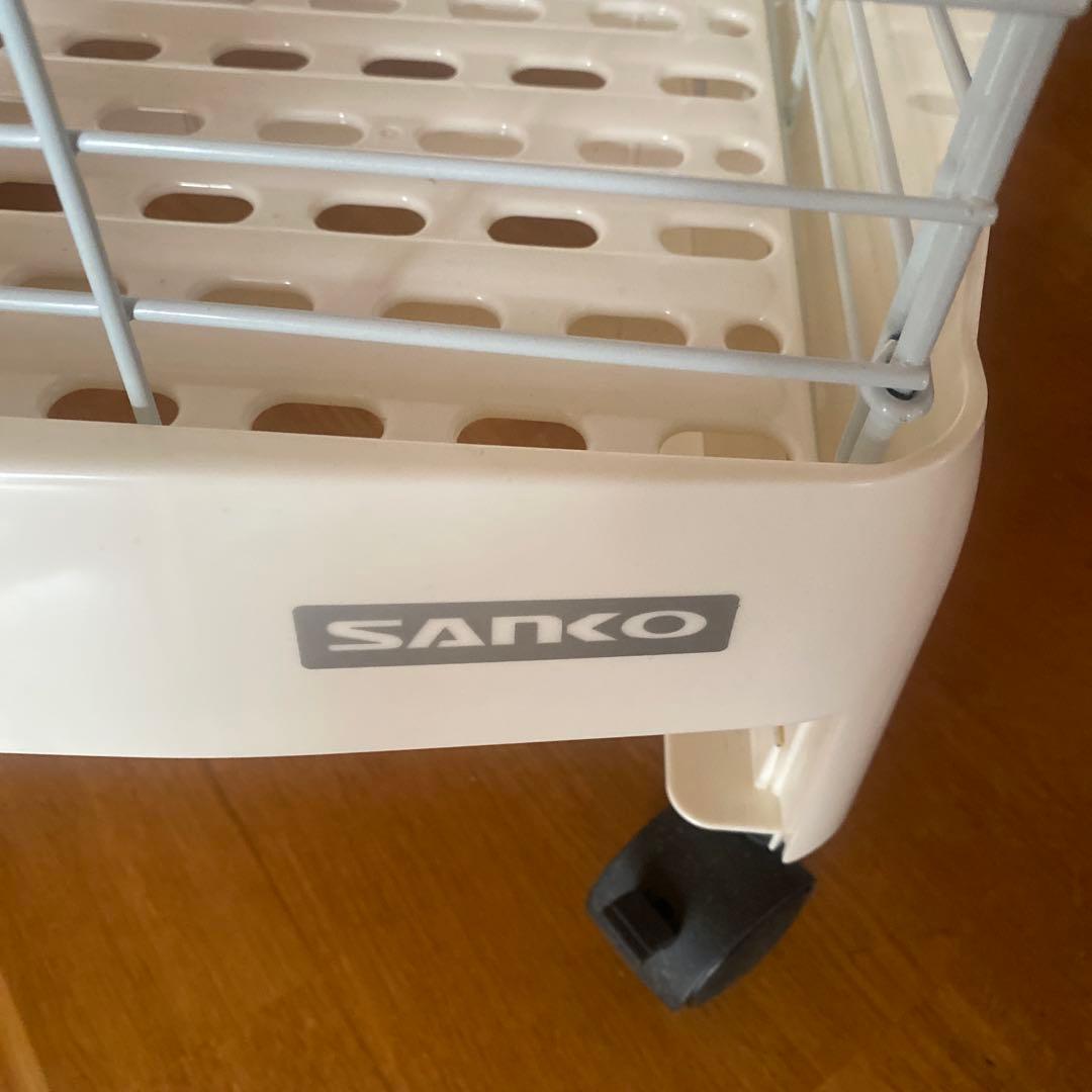 サンコー うさぎケージ 80 キャスター付き ホワイトケージ かじり棒