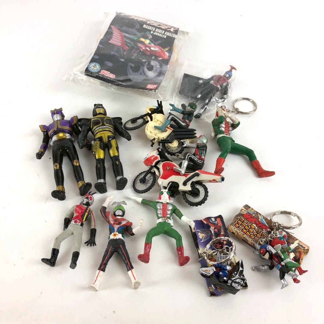 仮面ライダー フィギュア ミニカー キーホルダー 大量 まとめ売り 昭和 平成 歴代ライダー ビッグフィギュアキーホルダー 仮面ライダー 1号 2号 V3