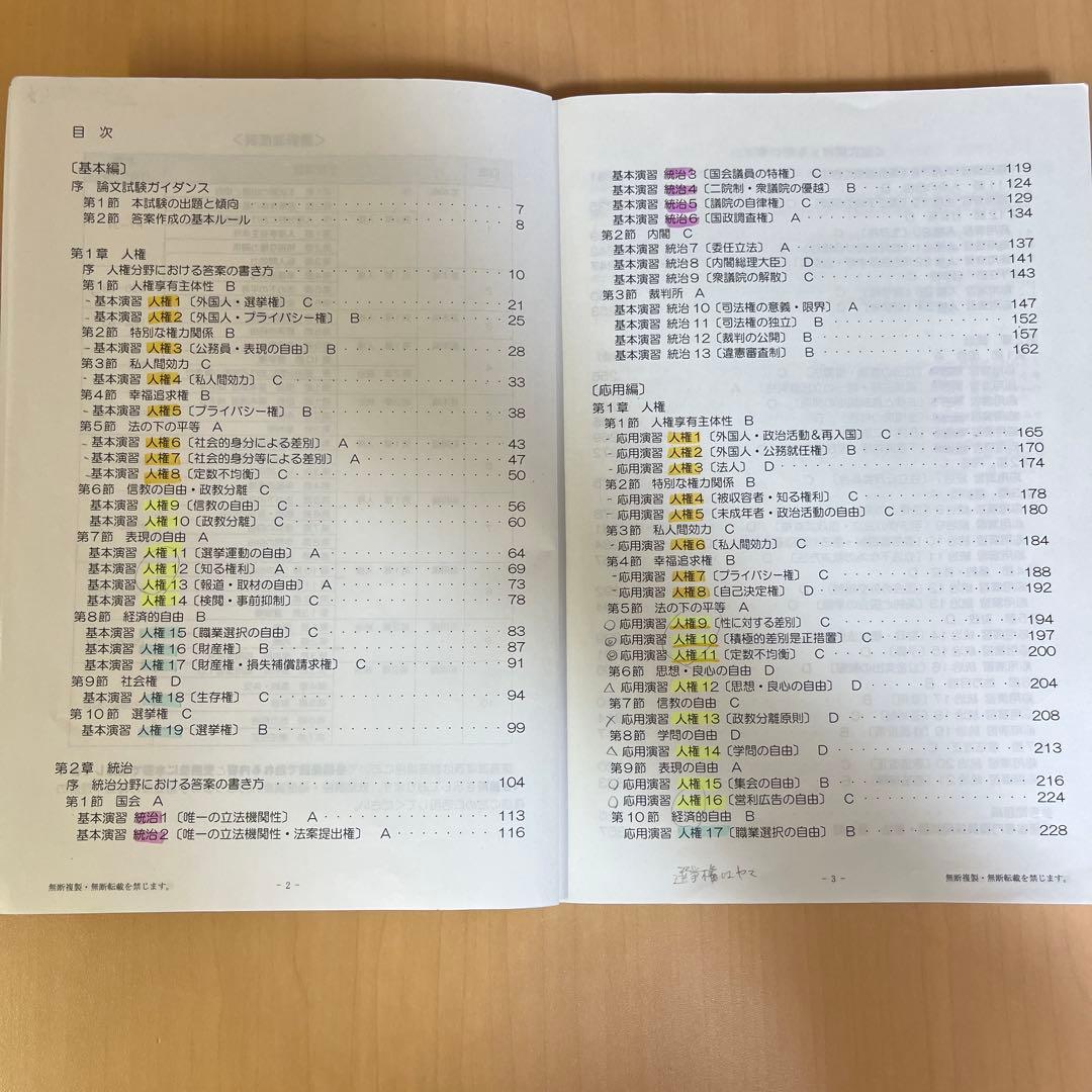 TAC外務専門職 憲法(基本＆論文マスター、基本＆論文マスター演習