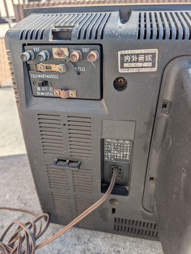 希少！！ビクター カラーTV c-3514型 ブラウン管TV 木目調 ジャンク