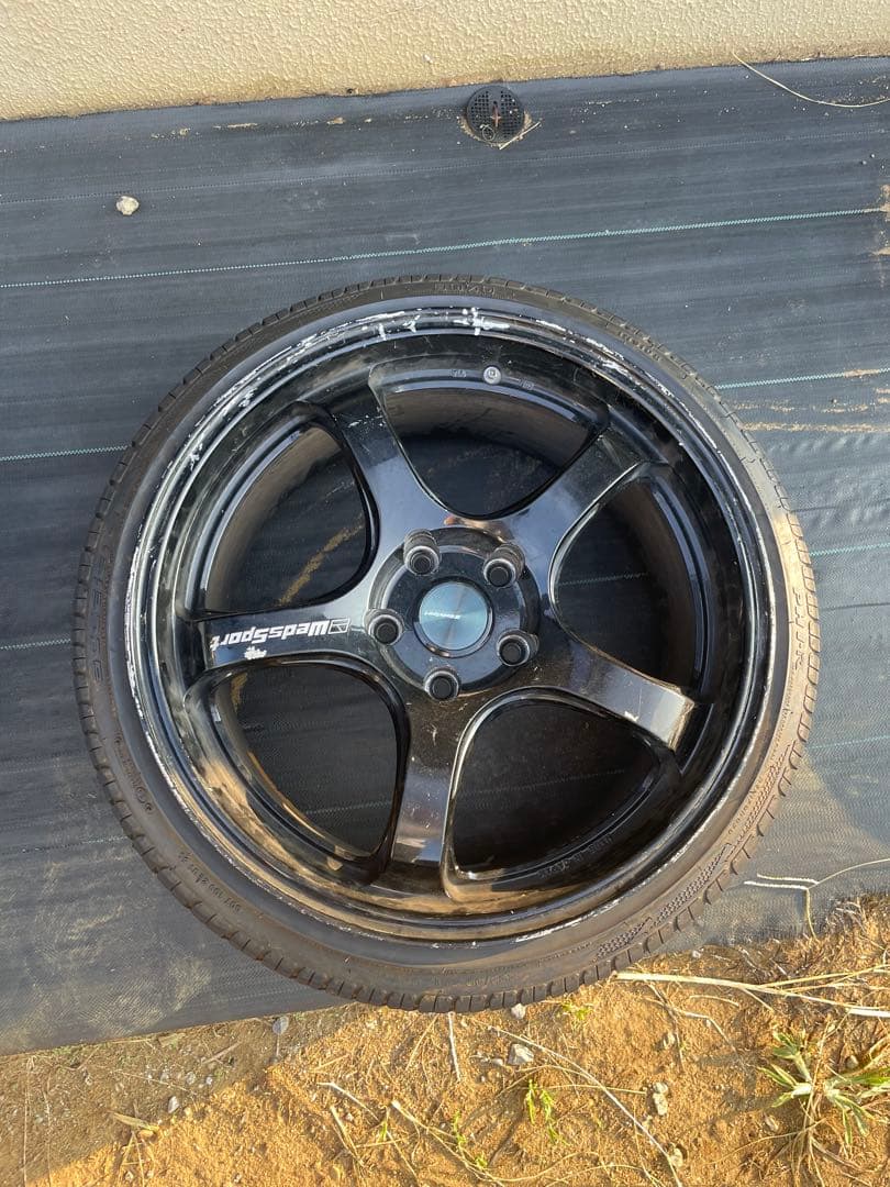 ドリケツ　ウェッズスポーツ　18インチ8.5j 2本 ウェッズスポーツ SA-75R 18インチ 8.5J インセット35/45/50/57 5穴