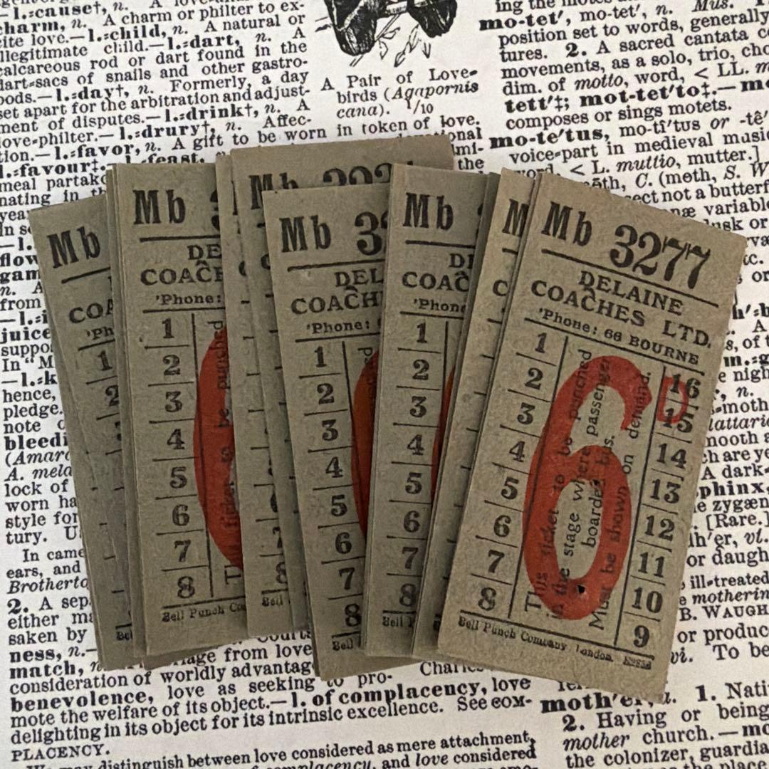 イギリス ヴィンテージ バスチケット - メルカリ