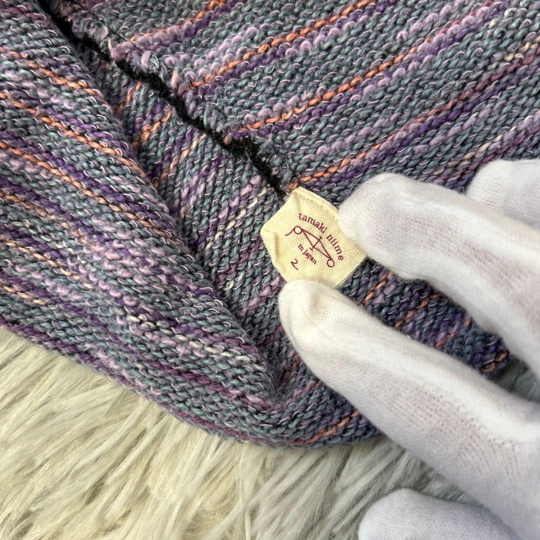 【美品】tamaki niime プルオーバースウェット ファイン