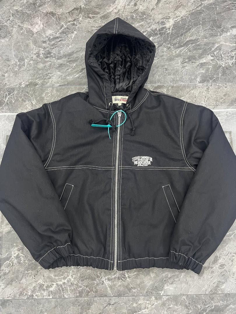 Stüssy WORKGEAR ナイロンジャケット ブラック - メルカリ