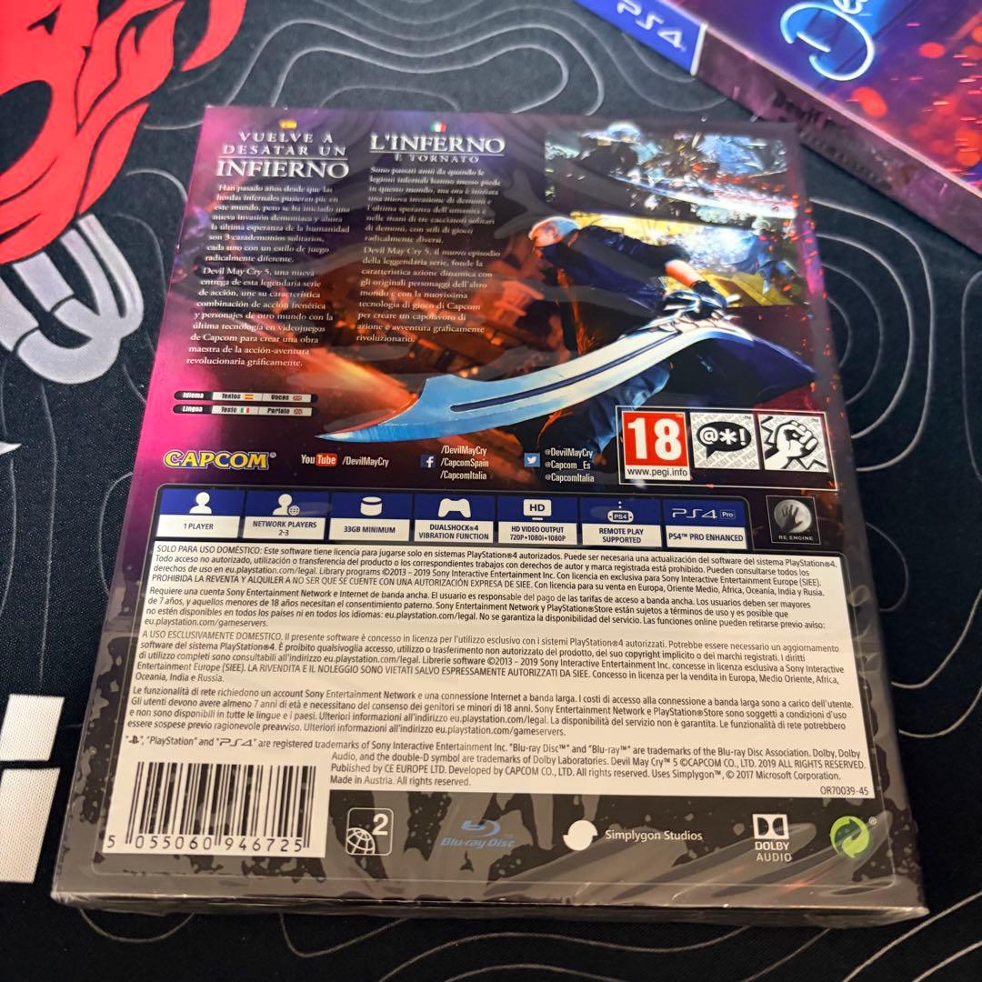 PS4 デビルメイクライ 5 デラックス エディション スチールブック