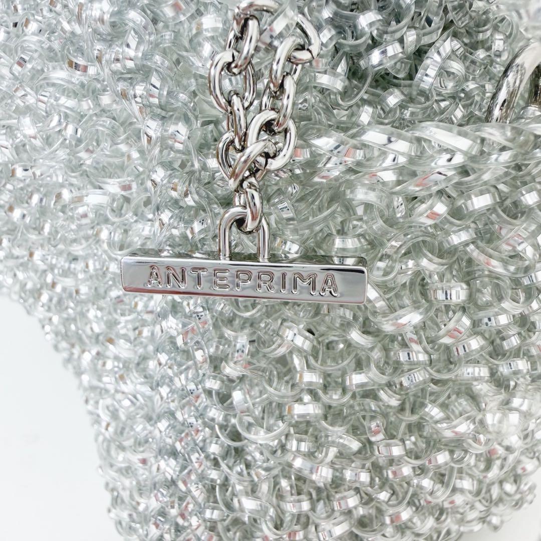 アンテプリマ ボクシー ミディアム ハンドバッグ シルバー ワイヤー