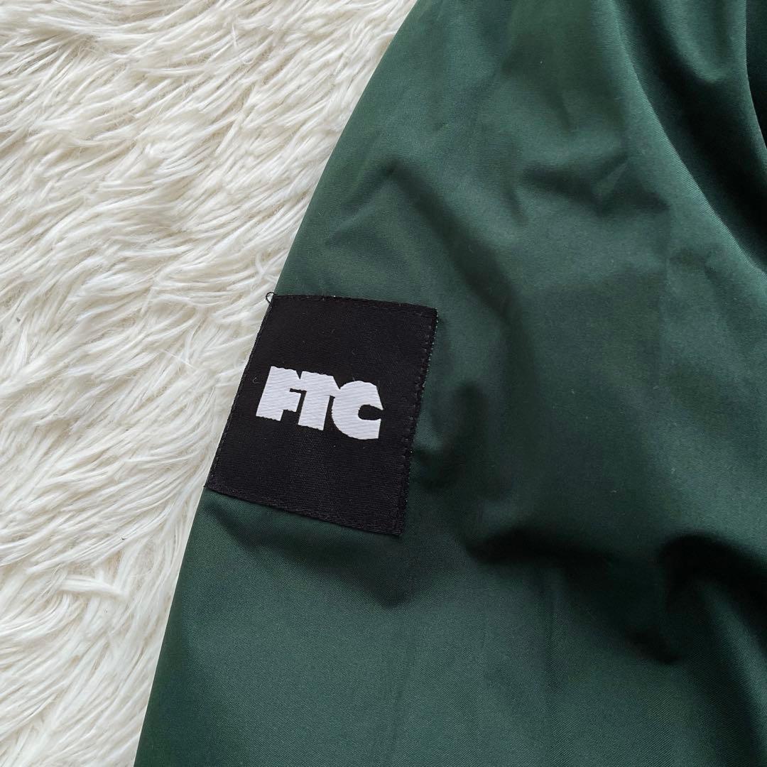 美品✨FTC 700FP ダウンジャケット ボーダー柄 リバーシブル L 紺×緑