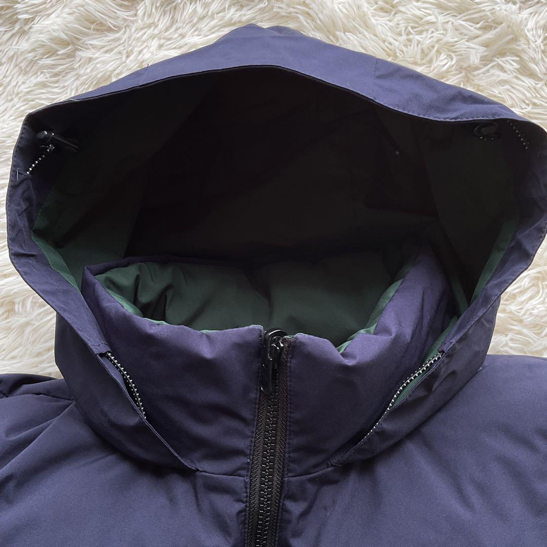 美品✨FTC 700FP ダウンジャケット ボーダー柄 リバーシブル L 紺×緑