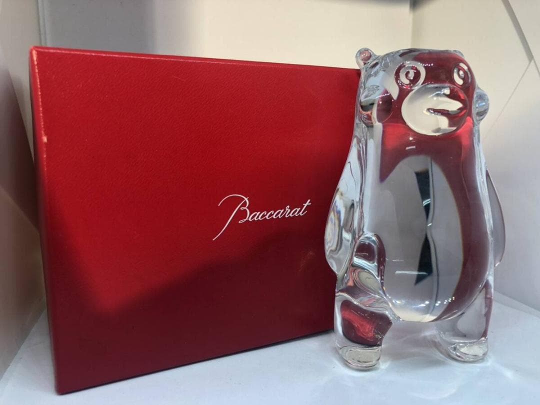 美品 Baccarat バカラ くまモン フィギュア クリスタル 置物 バカラ（Baccarat） クリスタル フィギュア オーナメント クマ ベア