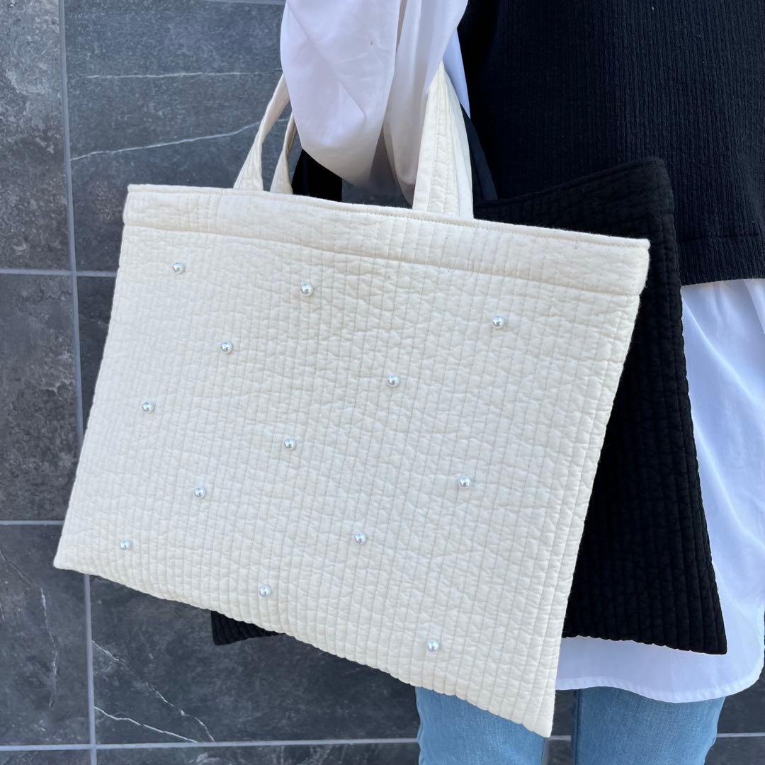 ☆mimi☆パール付きヌビバッグ - メルカリ