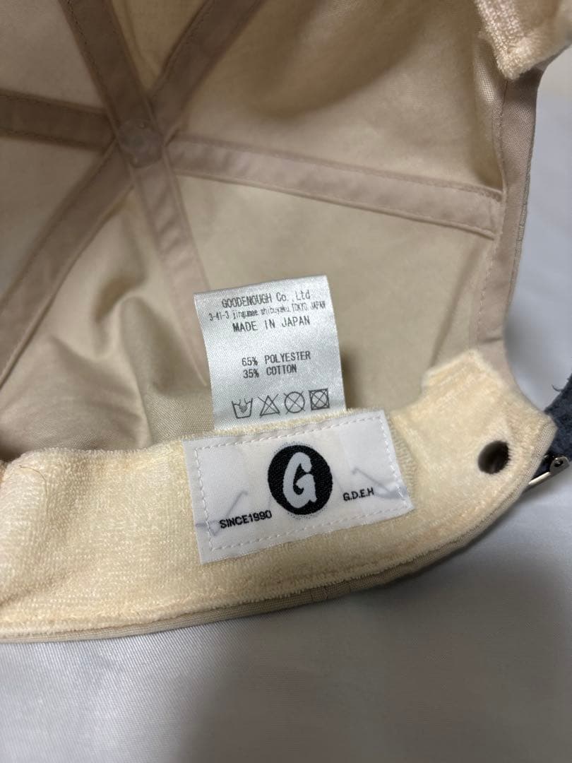 GOODENOUGH フェルトロゴ BBキャップ ナチュラル fragment - メルカリ