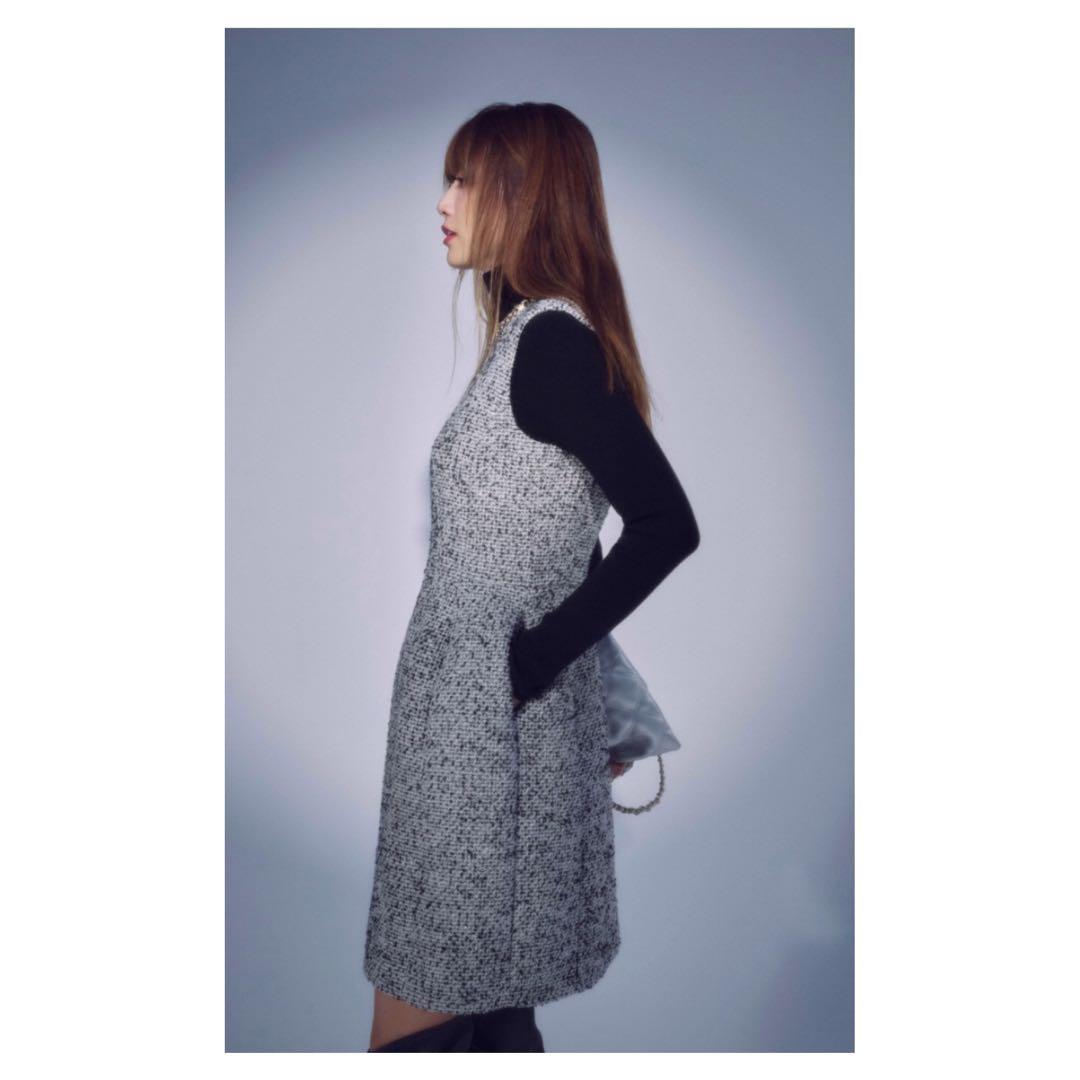 今期◇Apuweiser-riche◇ツイードコクーンミニワンピ - メルカリ