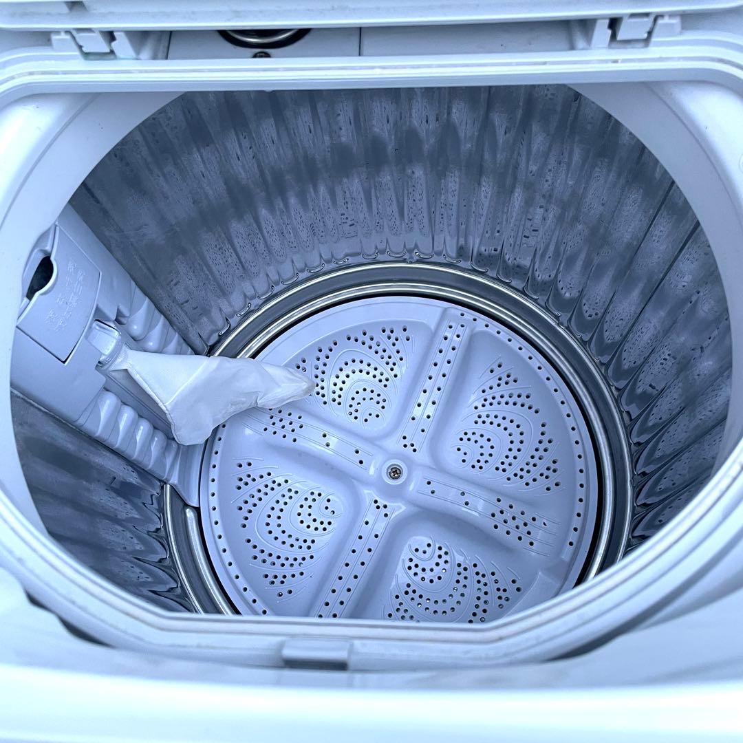 美品使用半年 シャープ 縦型洗濯機 6.5kg ES-TX6H-W 2024年製