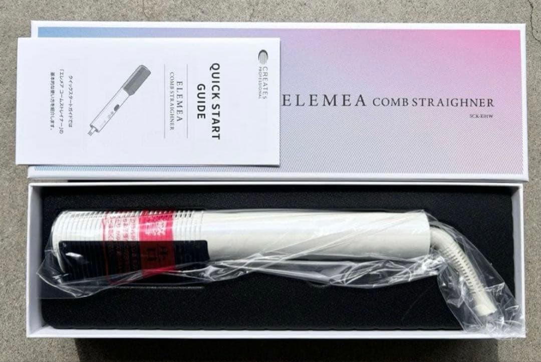 ELEMEA COMB STRAIGHTENER ホワイト新品✨保証書あり！ エレメア コームストレイナー - 【公式】クレイツ(CREATEs)