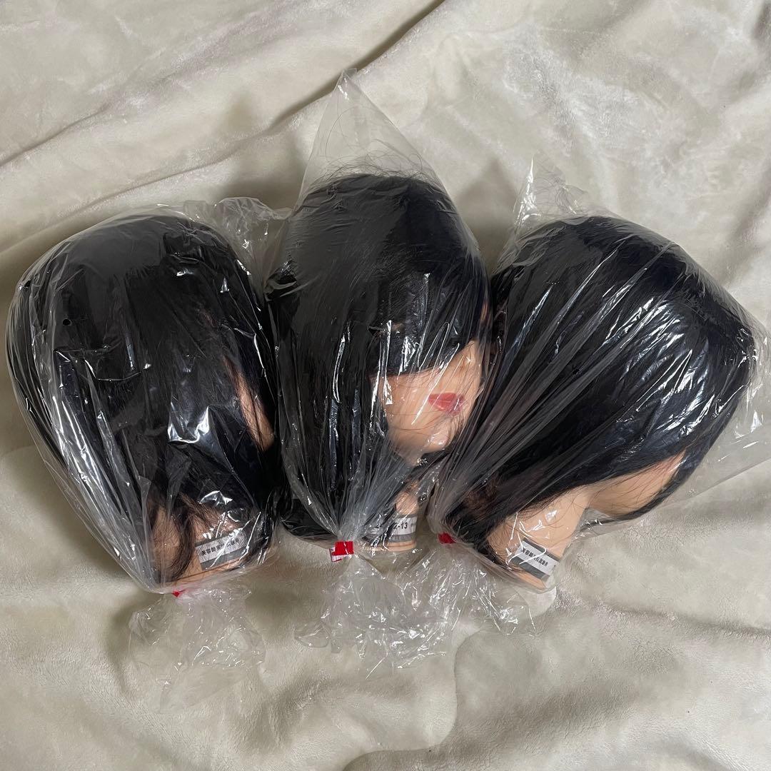 HG123 美容師国家試験本番用カットウィッグ 8体セット カットウィッグ 美容師 マイスター 国家試験 練習 美容師国家試験 練習