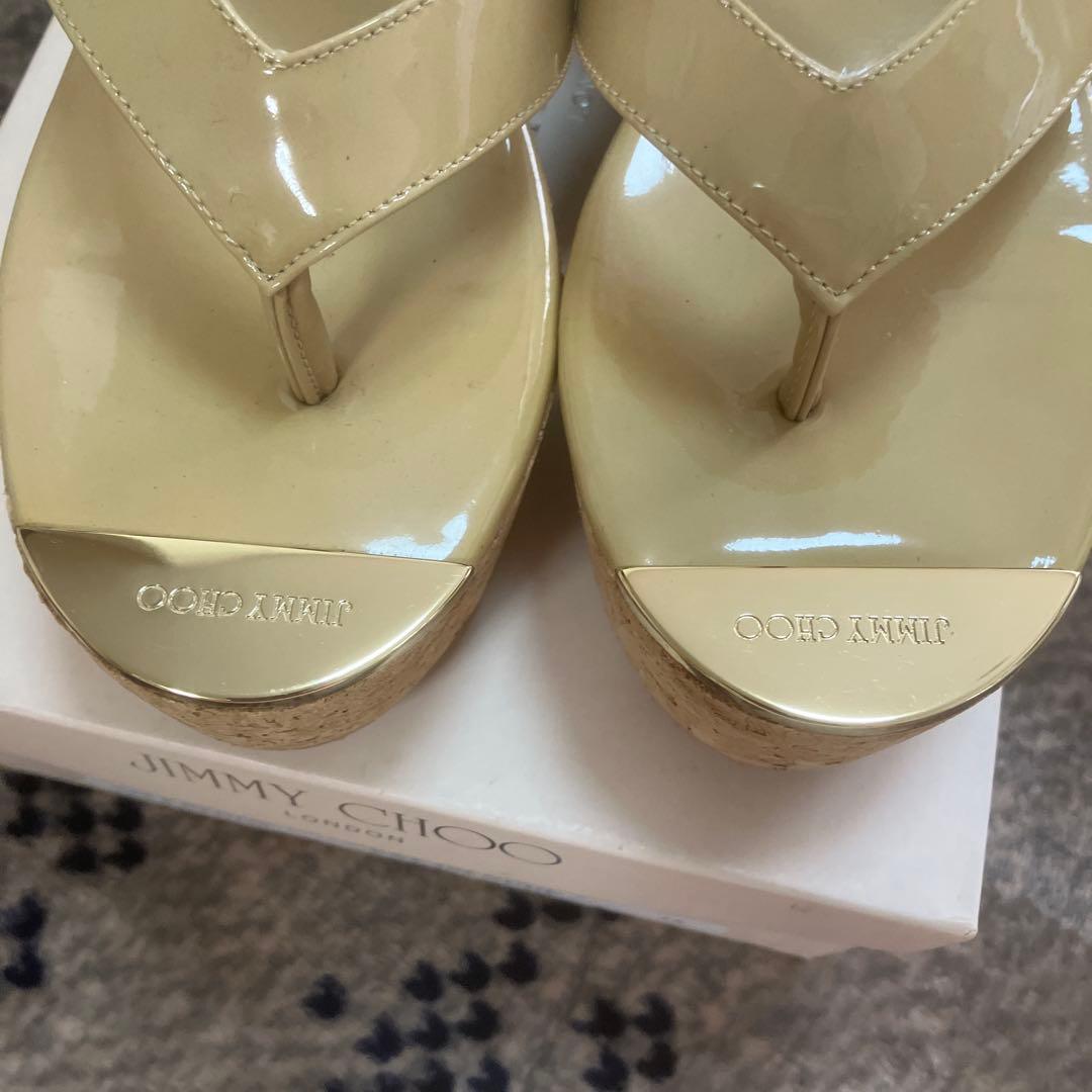 ジミーチュウ JIMMY CHOO サンダル コルク ウェッジソール - メルカリ